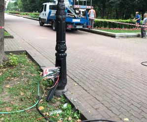 Проводяться роботи з відновлення кабельної МЗО в Парку ім. Т.Г.Шевченка