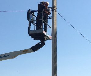 Плановий ремонт мережі зовнішнього освітлення в с. Вовчинець Івано-Франківської МТГ