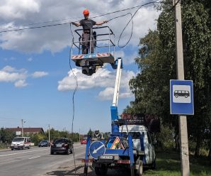 Заміна ламп та обслуговування МЗО на вул. Ольжича, вул. Набережна ім. Стефаника, вул. Короля Данила, вул. Пулюя, вул. Надрічна, вул. Січинського та вул. Миру